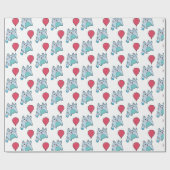 Kute Kat met ballon Cadeaupapier (Vlak)