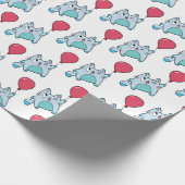 Kute Kat met ballon Cadeaupapier (Hoek)