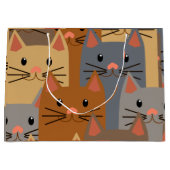 Kute katten Kleurrijk Kat Face Collage Groot Cadeauzakje (Voorkant)