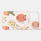 Kute katten naadloos patroon Case-Mate iPhone case (Achterkant (horizontaal))