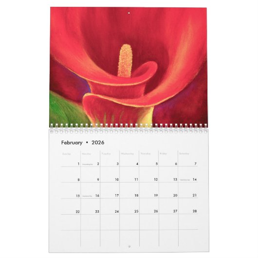 Kute kattenvacht Moderne Art 2022 Wall Kalender (Feb 2026)