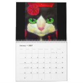 Kute kattenvacht Moderne Art 2022 Wall Kalender (Jan 2027)