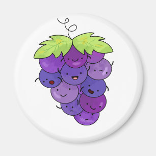 Kute Kawaii bunch of Grapes Magneet