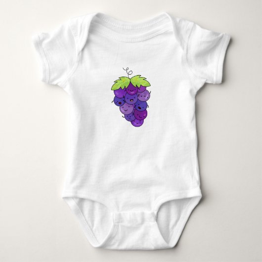 Kute Kawaii bunch of Grapes Romper (Voorkant)