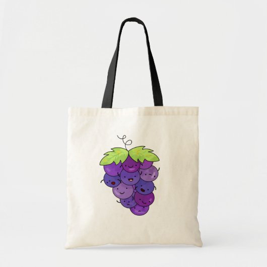 Kute Kawaii bunch of Grapes Tote Bag (Voorkant)
