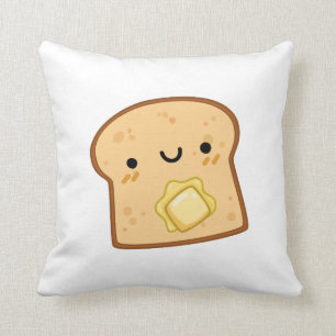 Kute Kawaii Butter Toast Kussen