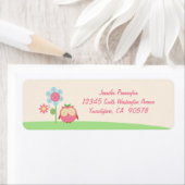 Kute kawaii owl return address enveloplabels etiket (Insitu)