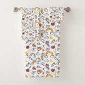 Kute Kawaii Pattern-handdoekset Bad Handdoek (Insitu)