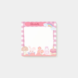 Kute Kawaii roze karakters Persoonlijke Aanpassing Post-it® Notes