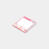 Kute Kawaii roze karakters Persoonlijke Aanpassing Post-it® Notes (Schuin)