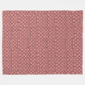 Kute Kawaii Roze Pigs & Piglets Patroonvectorkunst Fleece Deken (Voorkant (Horizontaal))
