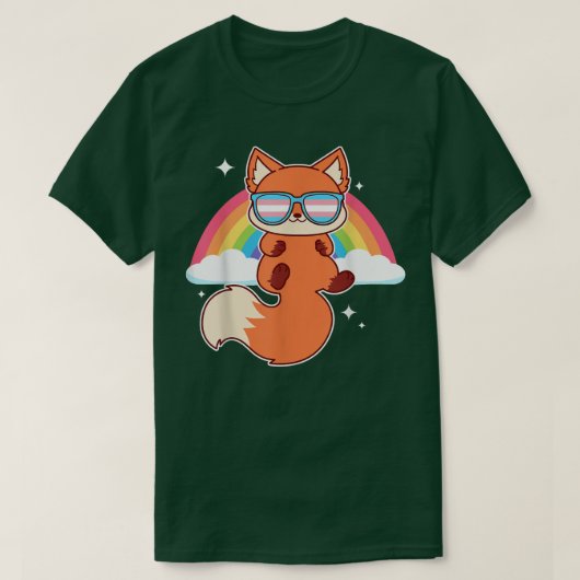 Kute Kawaii voor met LGBT-ondersteuning in trans-k T-shirt (Design voorkant)