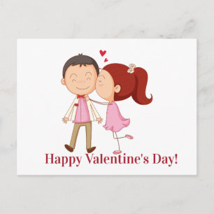 Kute Kening Couple  Valentijn Briefkaart