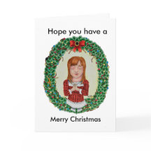 Kute kerst Copic Drawing Kaart