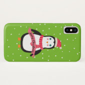 Kute kerst-pinguïn "Vrolijk kerstfeest" Case-Mate iPhone Case (Achterkant (horizontaal))