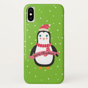 Kute kerst-pinguïn "Vrolijk kerstfeest" Case-Mate iPhone Case
