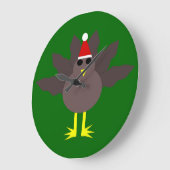 Kute kerst Turkije wandklok (Hoek)
