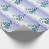 Kute kerstagepapier voor kerstaven cadeaupapier (Hoek)