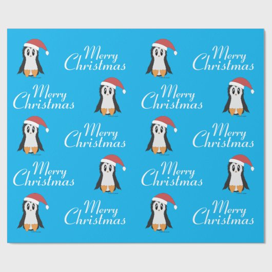 Kute kerstagepapier voor kerstpinguïns cadeaupapier (Vlak)