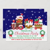 Kute kerstak voor ontbijtkoek kaart (Voorkant / Achterkant)