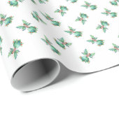 Kute kerstavond cadeaupapier (Rol Hoek)