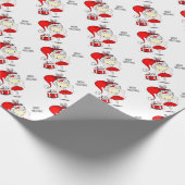 Kute kerstavond cadeaupapier (Hoek)