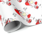 Kute kerstavond cadeaupapier (Rol Hoek)