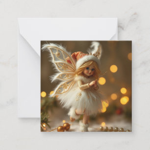 Kute kerstavond notitiekaartje