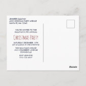 Kute kerstavond Waterverf Kat en Keukenkat Briefkaart (Achterkant)