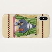 Kute kerstavond Waterverf Kat en Keukenkat Case-Mate iPhone Case (Achterkant (horizontaal))