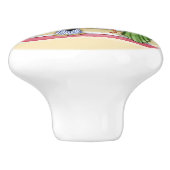 Kute kerstavond Waterverf Kat en Keukenkat Keramische Knop (Zijkant)