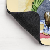 Kute kerstavond Waterverf Kat en Keukenkat Muismat (Hoek)