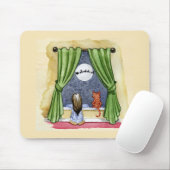 Kute kerstavond Waterverf Kat en Keukenkat Muismat (Met muis)