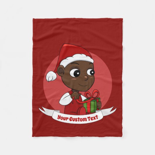 Kute kerstbaby cartoon Fleece Blanket (Voorkant)