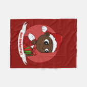 Kute kerstbaby cartoon Fleece Blanket Deken (Voorkant (Horizontaal))