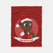 Kute kerstbaby cartoon Fleece Blanket Deken (Voorkant)