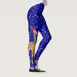 Kute kerstBaby Giraffe in een Santa Hat Leggings