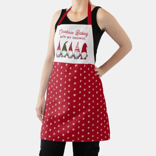 Kute kerstbakken met mijn gnomen | Snowflake Schort (Insitu)