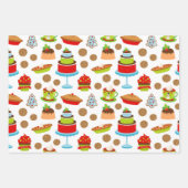 Kute kerstbakketpapier inpakpapier vel (Voorkant)