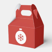 Kute kerstbal Red Favor Box Bedankdoosjes (Voorkant Zijde)
