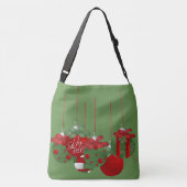 Kute kerstballen crossbody tas (Achterkant)