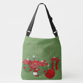 Kute kerstballen crossbody tas