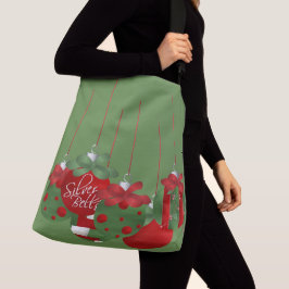 Kute kerstballen crossbody tas