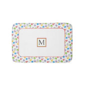 Kute kerstballen en cadeaumodelmonogram badmat (Voorkant)