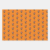 Kute kerstbevers inpakpapier vel (Voorkant)