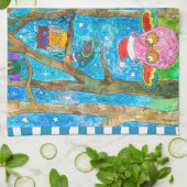 Kute kerstbezit in Petten keukenhanddoeken (Gevouwen)