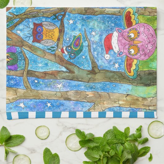 Kute kerstbezit in Petten keukenhanddoeken (Gevouwen)