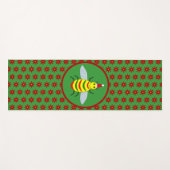 Kute kerstbijen en Poinsettia Flowers Yogamat (Voorkant (horizontaal))