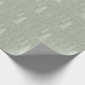 Kute kerstblindheid/sage cadeaupapier (Hoek)