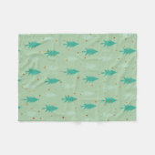 Kute kerstbomen fleece deken (Voorkant (Horizontaal))